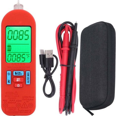 Portable Digital Multimeter LCD Screen Auto Detection AC DC Voltage Current Tester (1/4)