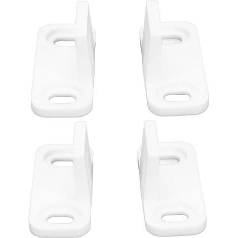 CCYKXA Set of 2 Barn Door Floor Guides, White Carbon Steel Plastic Barn Door Stops for Sliding Doors, Bottom Guide Floor Support for Dormitory Hotel Wardrobe