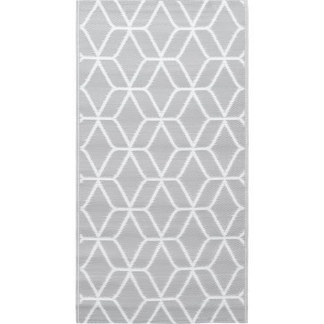 Maison Exclusive - Outdoor-Teppich ARAKIL Grau 120x180 cm PP