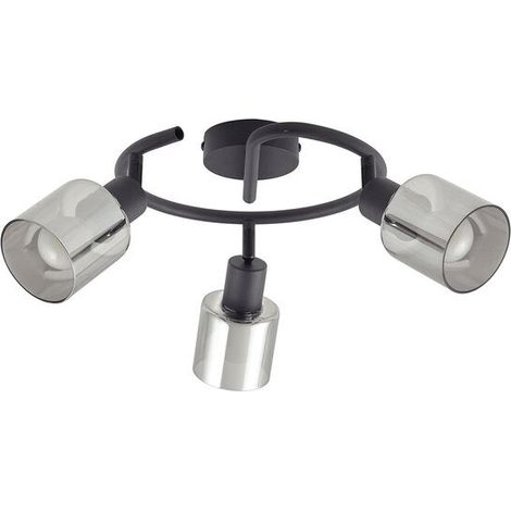 [NEUWERTIG] B-Ware Lindby Deckenleuchte Netty Grau 3 Flammig Glas Deckenlampe Lampe Leuchte Spot (1/2)