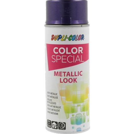 Bombe de peinture - Effet métallisé - Violet - Tous supports - Color special - 400ml