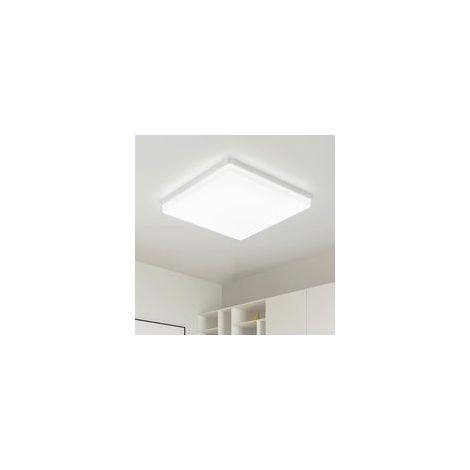 Plafonnier LED UFO Panel: 30CM 48W Carré Lampes de Plafond Moderne 4000K, 4800LM Luminaire Plafonnier Étanche IP44 pour Chambre, Salle De Bain, Salon, Cuisine, Bureau [Classe énergétique E] (1/5)