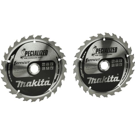 Makita B-62985-2 Efficut Lama per sega circolare 165x20 mm per legno 2 Pz. (1/2)