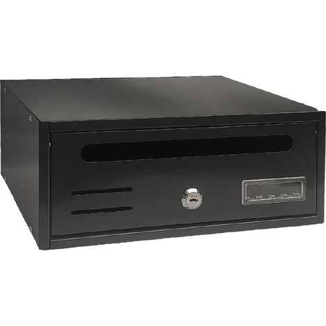 CASSETTA POSTALE SINGOLA ORIZZONTALE 1 posti - antracite - cm. 30x17,5x H. 12  - KASART