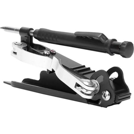 Herramienta de marcado multifuncional de aleación de aluminio para carpintería, roja o negra, 165 x 2,2 cm / 65 x 0,8 pulgadas con soporte (negra). (1/5)