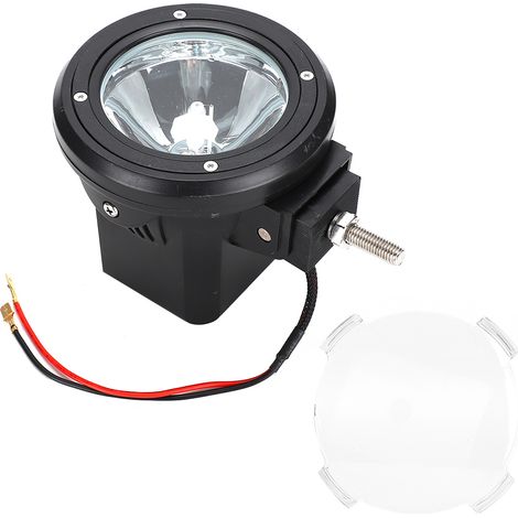 Phare avant pare-chocs toit projecteur recherche lampe aventure pêche 12-24V 55W 4 pouces noir (1/5)