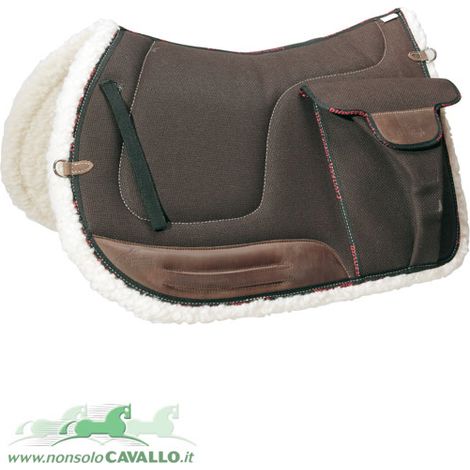 Braun - Rechteckige Baumwoll-Trekking-Satteltasche mit Taschen und Thermopolsterung (1/3)