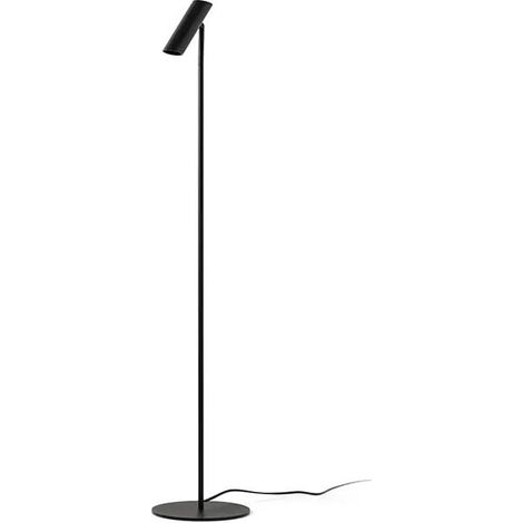 Lampada da terra per soggiorno LEO nera LED 43799
