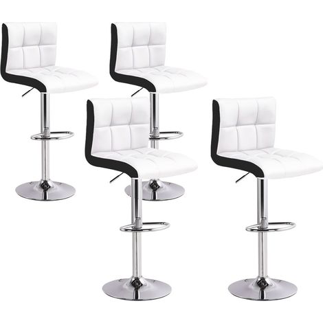 Lot de 4 tabourets de bar Magic Blanc