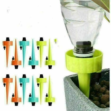 Kit d'irrigation goutte à goutte, 12pcs Dispositifs d'arrosage scientifiques réglables des plantes, Système d'arrosage automatique des plantes de bricolage pour le jardin domestique-Fei Yu (1/4)