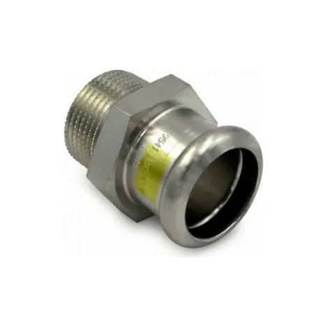 Manicotto misto MF filetto M ø28 x 1"M Inox 316L a pressare GAS 187100028G (1/2)