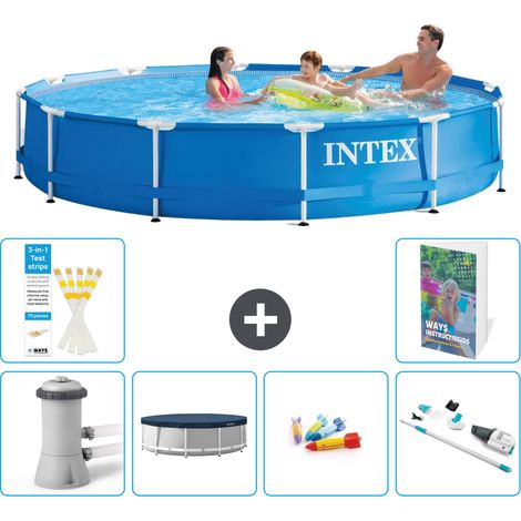 Frame Pool Rund - 366x76 cm - 7-teilig S242