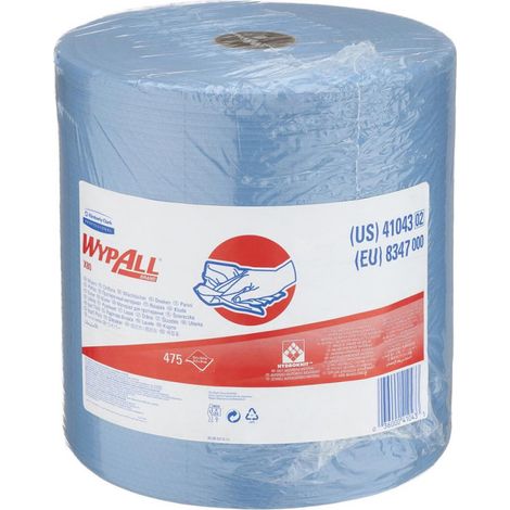 WYPALL paño de limpieza X80 8347 L315xW310aprox.mm azul 1 capa rollo - 8347 (1/2)