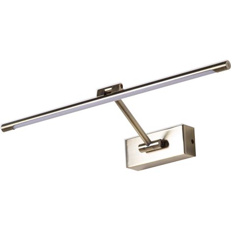 Applique tableau LED articulée aluminium bronze vieilli  10W D.48cm