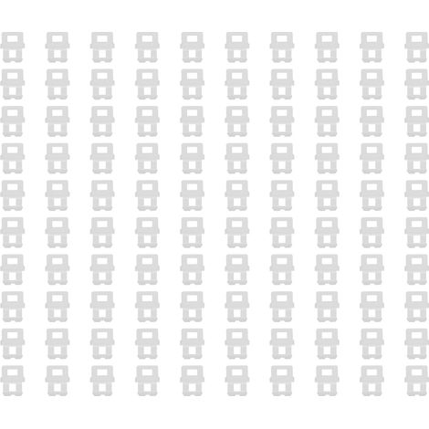 Système de nivellement de carrelage FG4 - 100 clips et espaceurs pour pose précise (1/5)