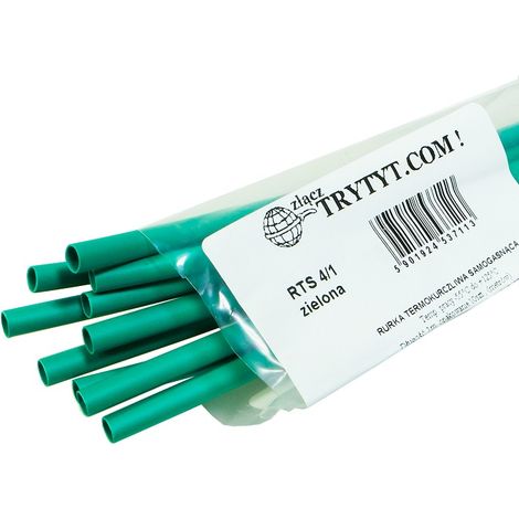 10x RTS 4/1 guaina termorestringente verde (1/2)