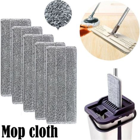 pieces of panni in microfibra for mocio per pavimenti, copertura di ricambio per la pulizia, testa di mocio for uso domestico, per mocio piatto, panni in microfibra for la pulizia/pulizia, 33x12 mm LO (1/4)