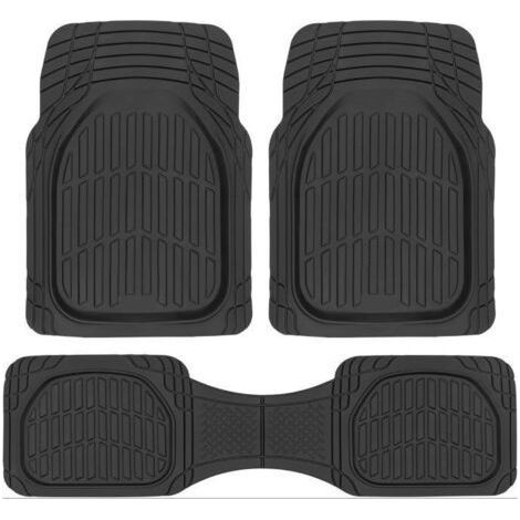 Tapis de sol pour voiture, noirs, profonds, toutes saisons, garnitures imperméables pour voitures, camions, SUV, revêtements de sol universels, accessoires automobiles (1/5)
