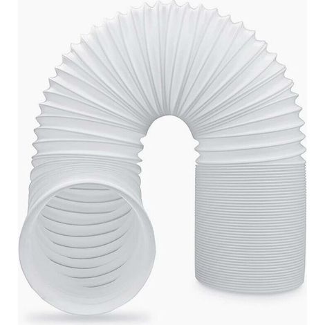 Tuyau d'évacuation d'air pour climatiseur mobile – Flexible en PVC renforcé – Diamètre 15cm, longueur 200cm – Résistance à la chaleur et à la corrosion (1/5)
