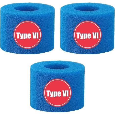 3x Cartouche De Filtre De Piscine Mousse De Nettoyage De Piscine Longue Durée Pour Type V1 (1/5)