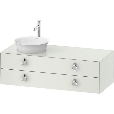 Meuble sous-vasque WHITE TULIP 1300x550mm 2 tiroirs we sdm ES egg center