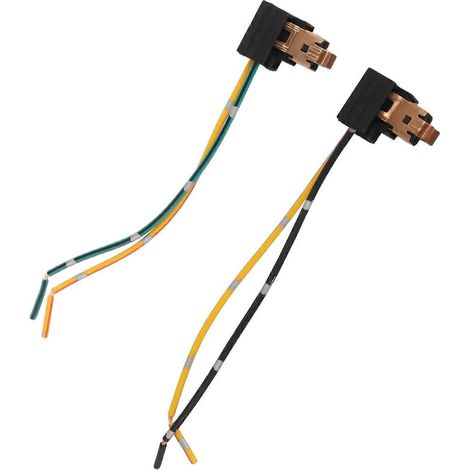 2 Stück Scheinwerferlampen-Fassungs-Kabelbaum-Stecker-Adapterkabel für H1-Glühbirnen (1/5)