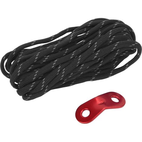Corde de Tente Anti-Vent Réfléchissante Renforcée avec Boucle en Aluminium pour Camping, Randonnée et Extérieur (1/5)