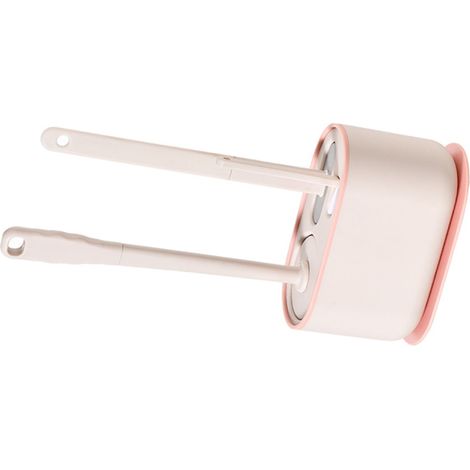 Spazzolino per WC con manico lungo, set completo per la pulizia del bagno senza punti ciechi, spazzola per pareti, WC e fughe, colore rosa ciliegia (prezzo consigliato: 115.000 VND)