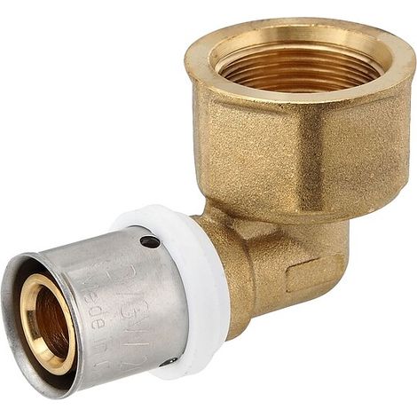 Pressfitting-Winkel 90° - 20 x 2,0 mm - 3/4 Zoll Innengewinde für MV-Rohr