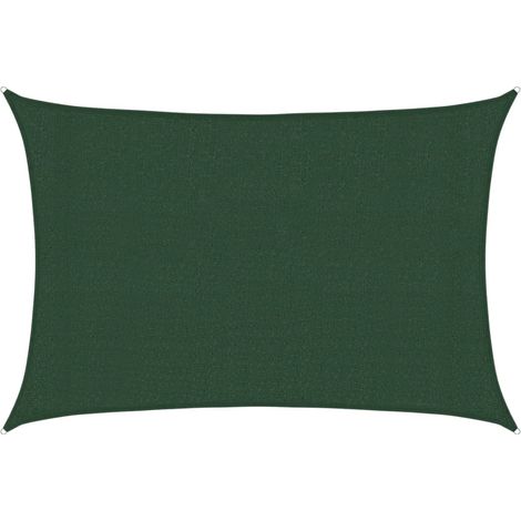 vidaXL Sunshade Sail 160 g/m² Dark Green 3x4 m HDPE (1/5)