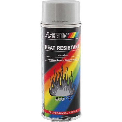 Bombe de peinture - MOTIP - Pro Haute Température - Argent - 400ml - Spray