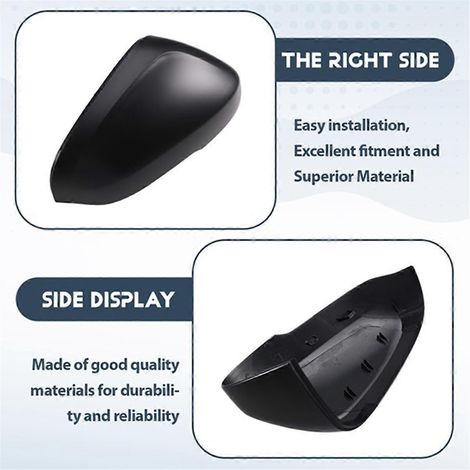 Boîtier de rétroviseur extérieur droit pour portière avant droite des véhicules S80, S60, V70 et V40 (1/5)