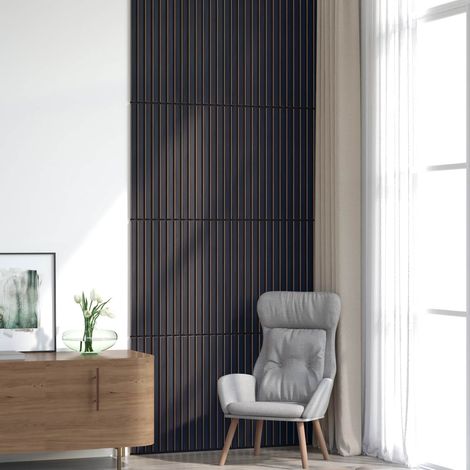 vidaXL Panneaux muraux 8 pcs Anthracite 60,5 x 60 cm (1/5)