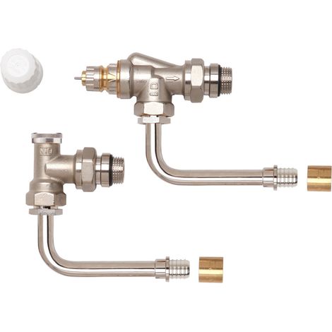 Kit hydrocâblé RA-IN/HC à glissement, équerre inversé pour tube PER Ø12 - Danfoss