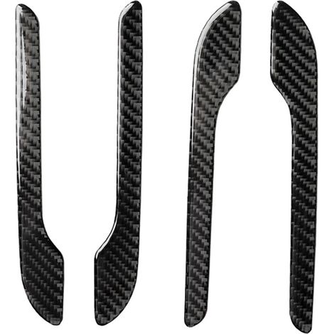 Manche de Porte Automobile - 4 Pièces - Protection Anti-Rayures en Fibre de Carbone (1/4)