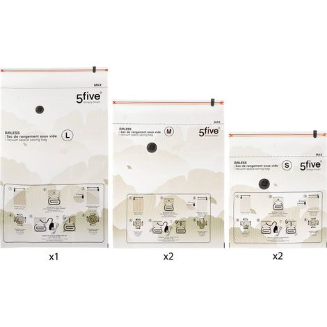 Set di 5 sacchetti sottovuoto airless - 5five (1/5)