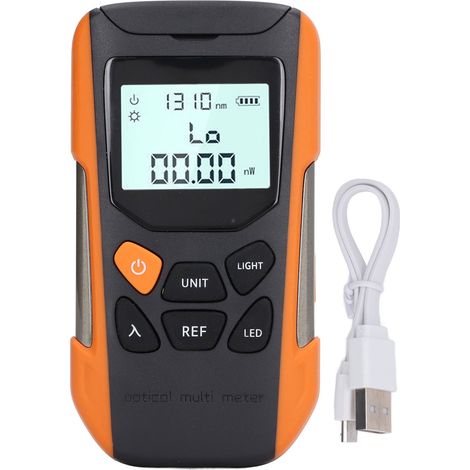 Optical Power Meter High Accuracy Fiber Optic Attenuation Tester Handheld Fiber Test Tool for FC SC ST Interface (1/5)