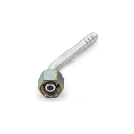 Conector hembra con junta tórica, ángulo de 45°, DN16, rosca 1.1/16 (1/2)