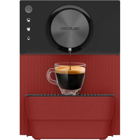 Cecotec – Cafetière à dosettes 1350W – Pression 19 bars – Système de pré-infusion pour café savoureux – Réservoir 1,1L – Mouture réglable 5 niveaux (1/3)