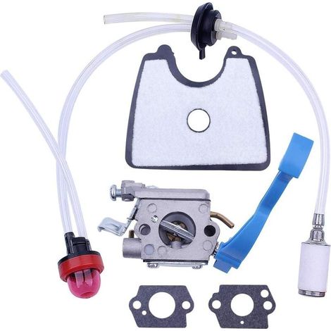Carburateur avec durite de filtre à air et kit de réglage du carburant pour souffleur de feuilles Husqvarna 125B 125BX 125BVX pour Zama C1Q - AquaForge