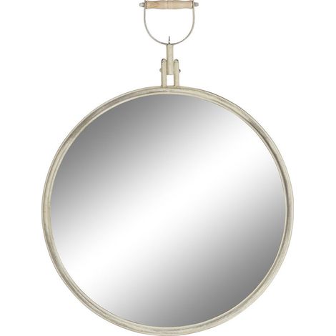 DKD Home Decor Miroir mural blanc 59 x 78 cm vintage (1/4)