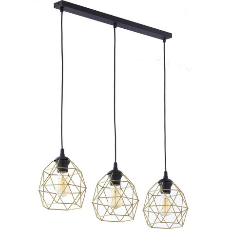 Lámpara colgante Galaxy negra/dorada 3459 TK Lighting