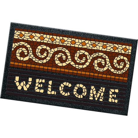 Zerbino Gomma Morbida Tappeto Ingresso Asciugapassi Antiscivolo 40x70 cm - V