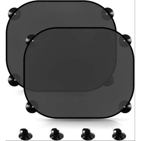 Pare Soleil Voiture Bébé,Pare Brise Vitres Latérales,avec Ventouse,Pare Soleil Voiture Enfant Anti UV,Pose Rapide Facile,pour Bébé, Adultes,Chien,Protection Solaire Et UV(Noir) (1/5)