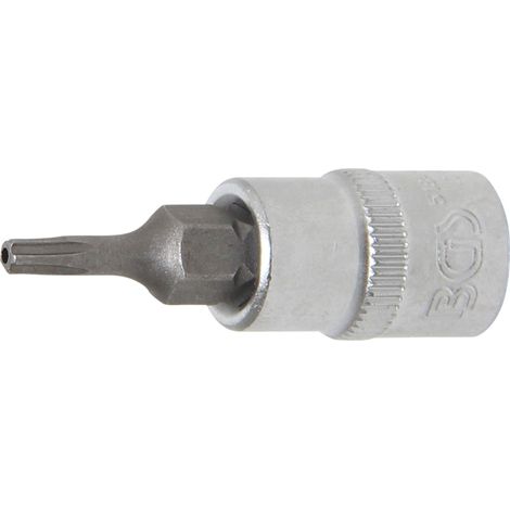Punta de vaso  entrada 6,3 mm (1/4")  T-Star (para Torx Plus) con perforación TS10 (1/2)