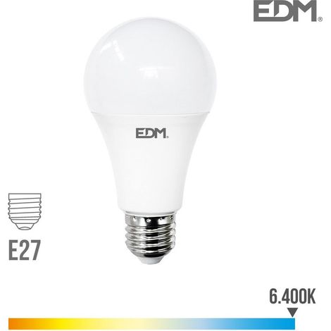 Bombilla standard led e27 24 w 2700 lm 6400 k luz fria ø7 x 13,6 cm