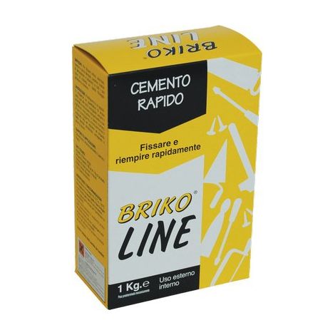 CEMENTO GRIGIO PRESA RAPIDA BRIKO LINE - KG 1- 12 pezzi