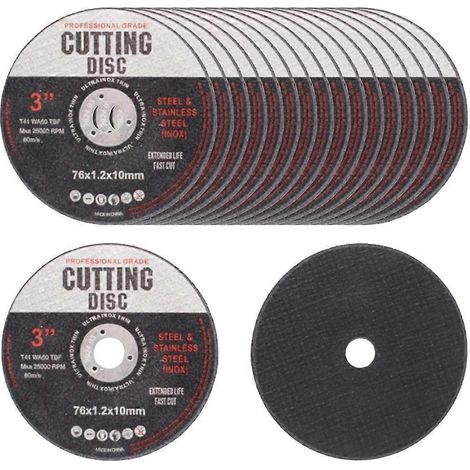 18 disques de coupe Disque de coupe 76 mm Bois et métal Disque à profiler 76 mm A9G8( ) (1/4)
