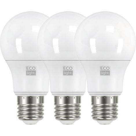 Ecolight LAMPADA A LED GOCCIA E27 3 PZ. luce fredda 12 W 20.00 confezioni