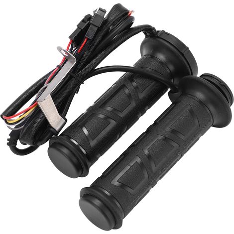 Paire de poignées chauffantes pour moto 22 mm / 0,87 po 50-70 °C, intelligentes, universelles, noires, 12 V (1/5)